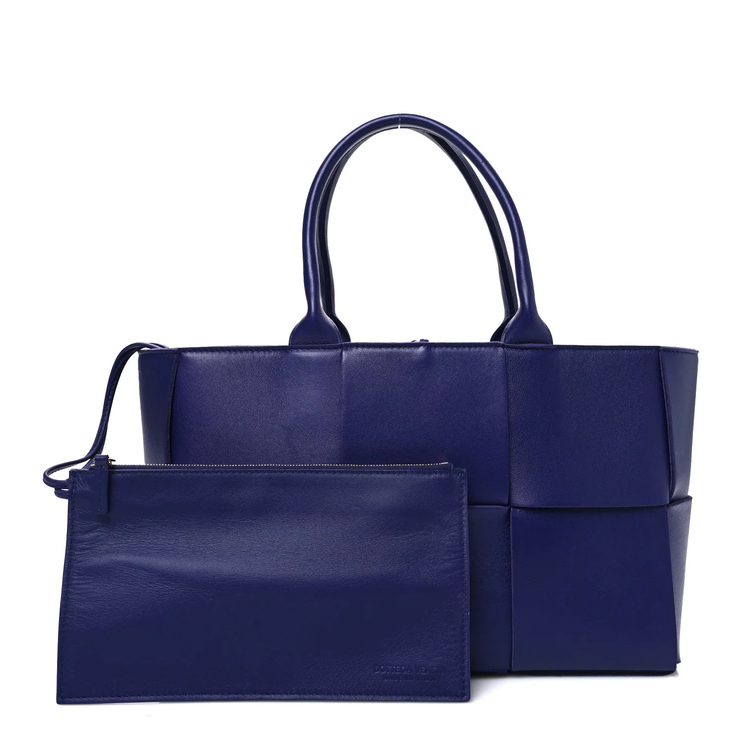 Smooth Calfskin Intrecciato Small Arco Tote Unicorn