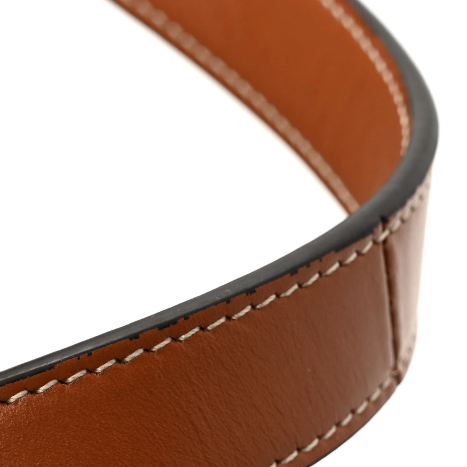 Triomphe Canvas Calfskin Museum Bag White