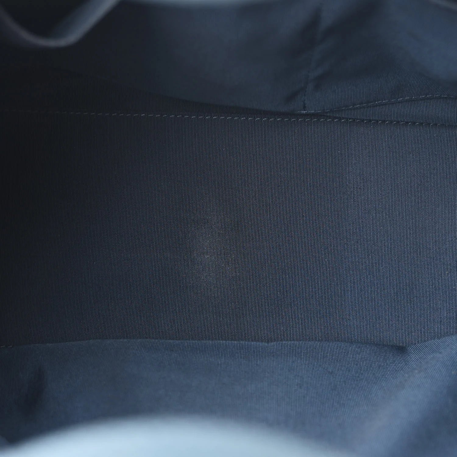 Grained Calfskin Quilted Large Casual Pocket Bowling Bag Blue