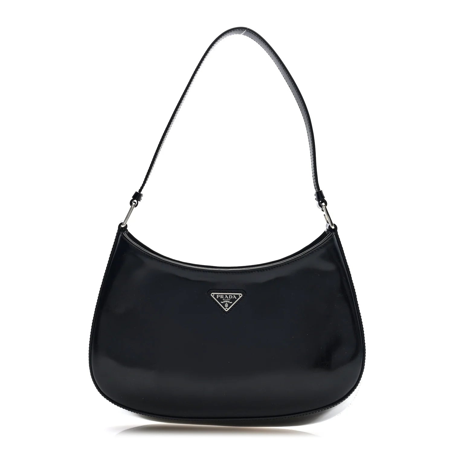 Spazzolato Cleo Shoulder Bag Black