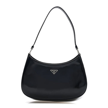 Spazzolato Cleo Shoulder Bag Black