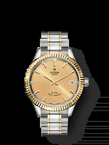 Style, Stainless Steel and Yellow Gold with Diamond-Set, 34Mm, Ref# M12313-0007