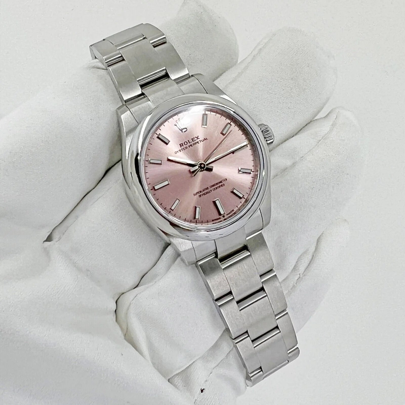 Oyster Perpetual, Oystersteel, Pink Dial, 31Mm, Ref# 277200-0004