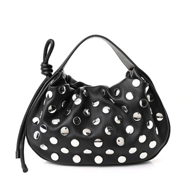 Sheepskin Studded Mini Origami Bag Black