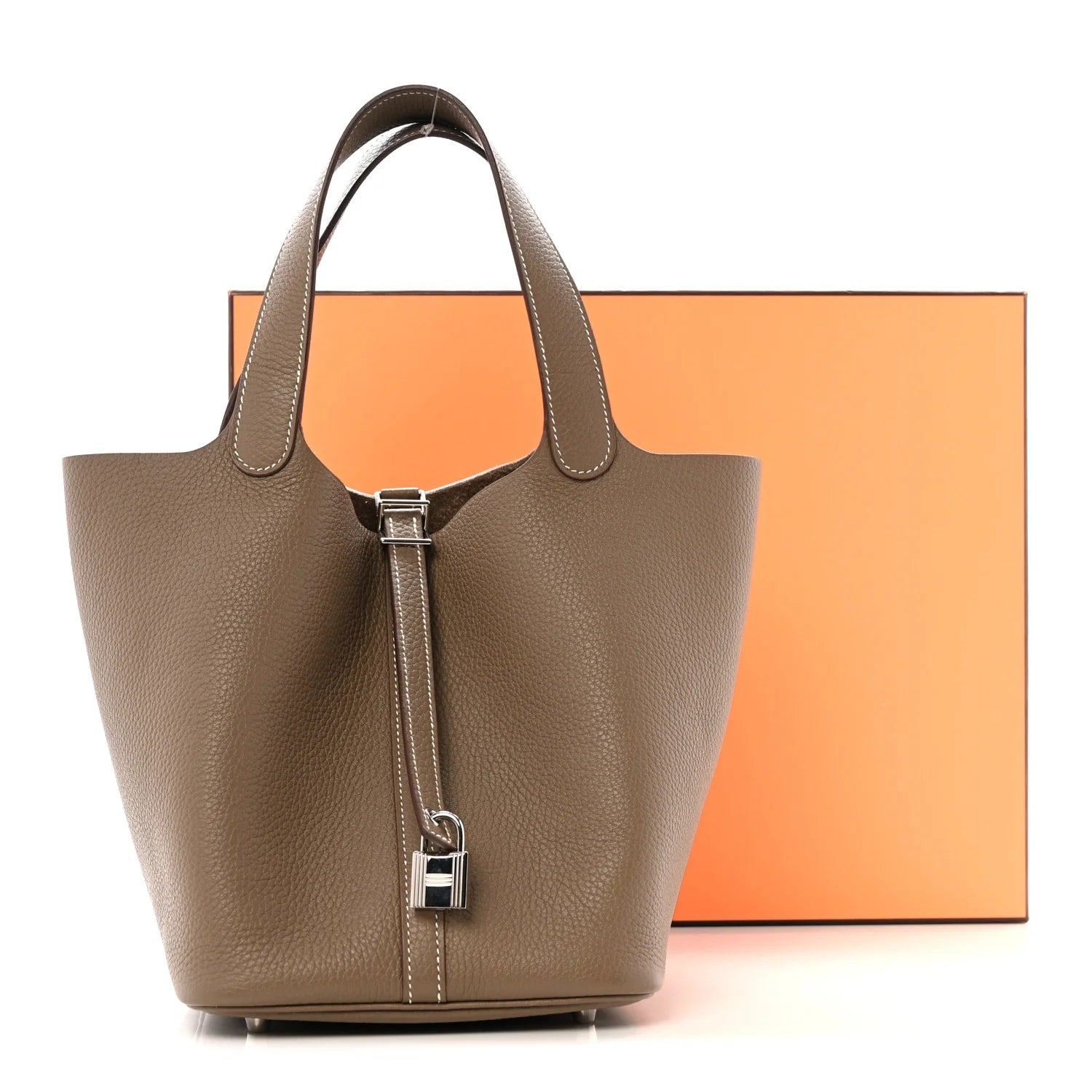 Taurillon Clemence Picotin Lock 22 MM Etoupe