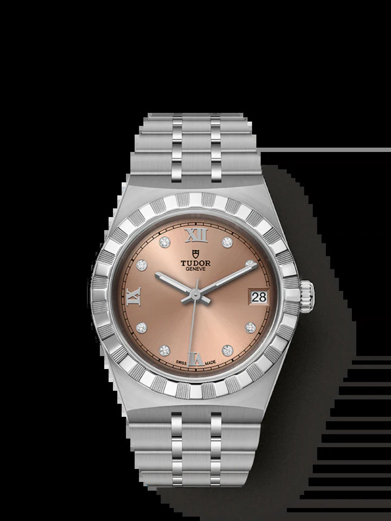 Royal, Stainless Steel with Diamond-Set, 34Mm, Ref# M28400-0011