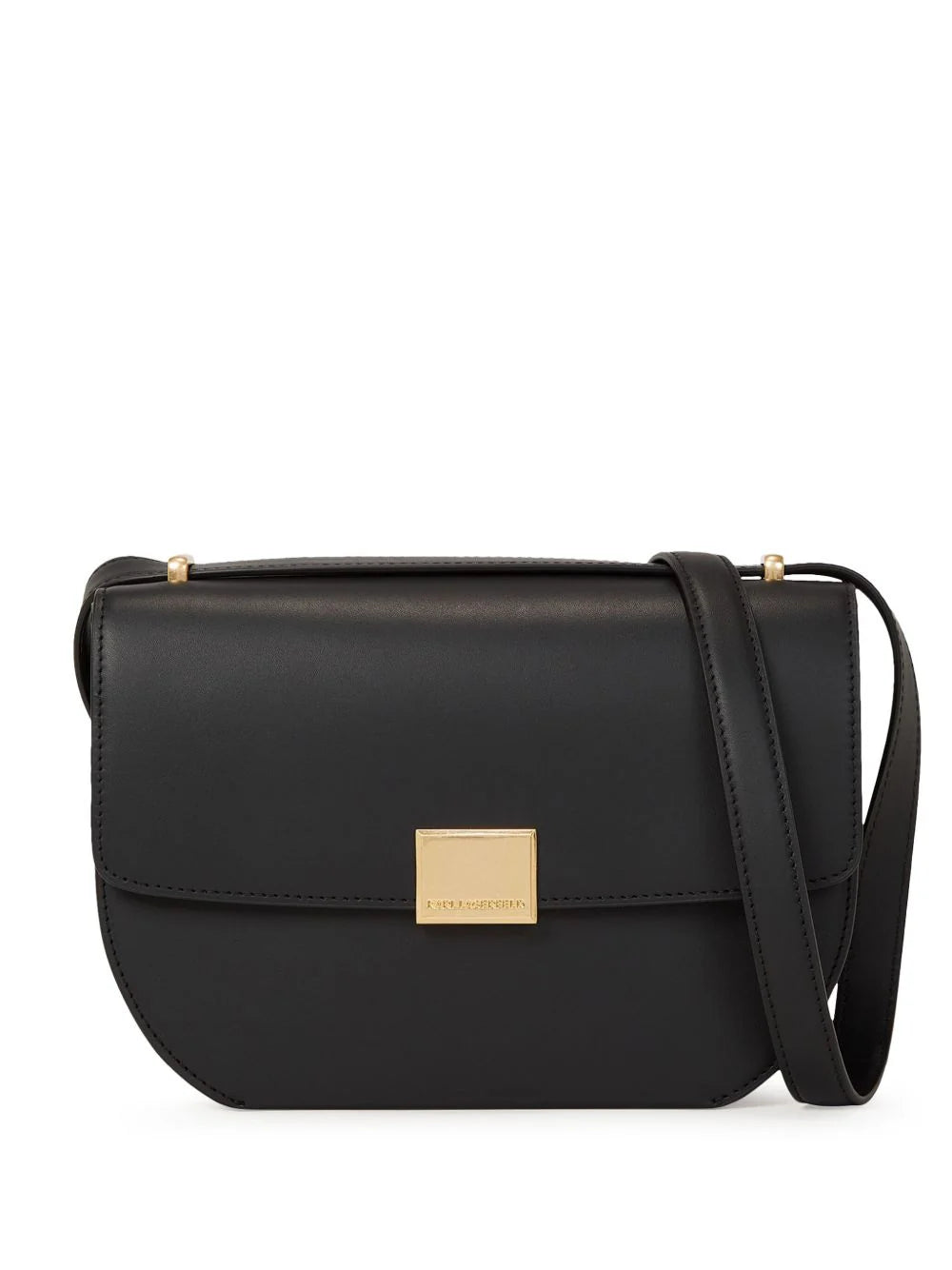 CROSSBODY FOREVER M BLACK GOLD CLOSURE