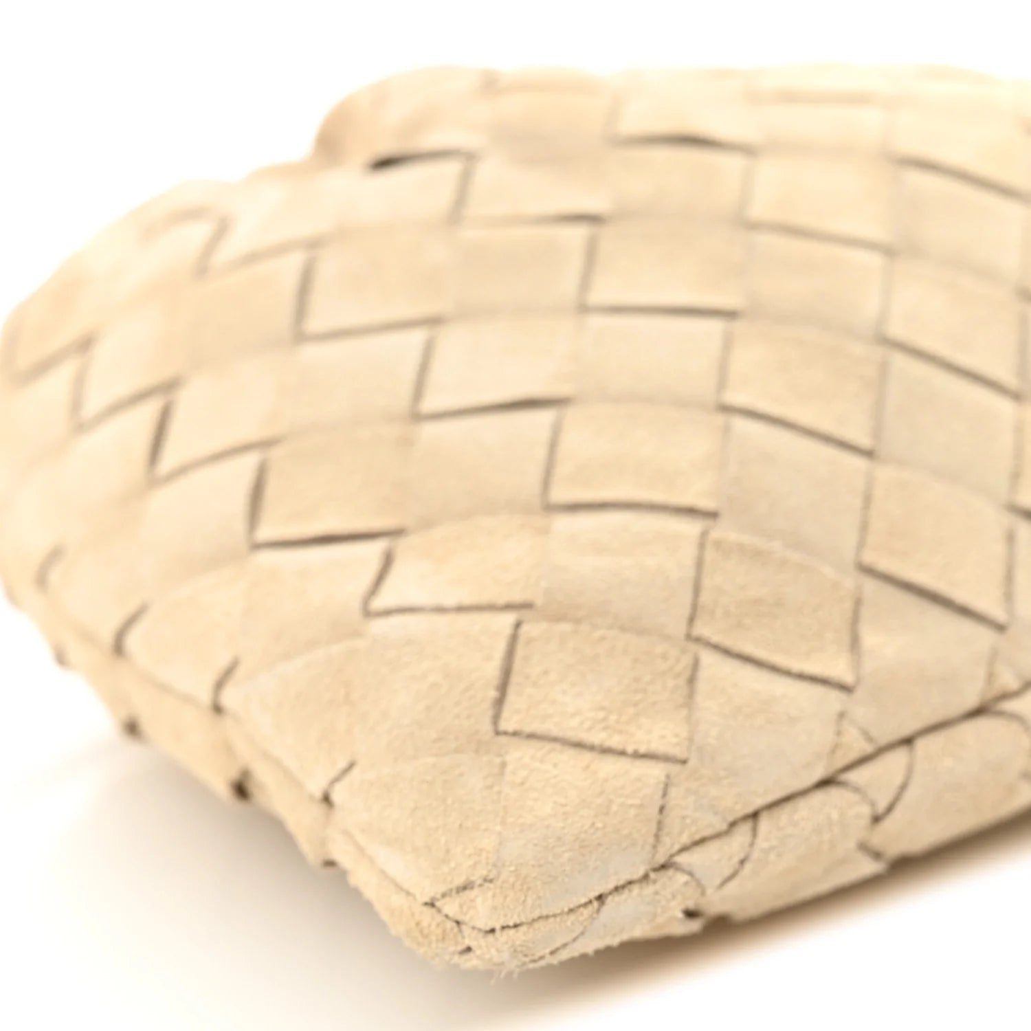 Suede Intrecciato Small Dustbag Ecru Gold