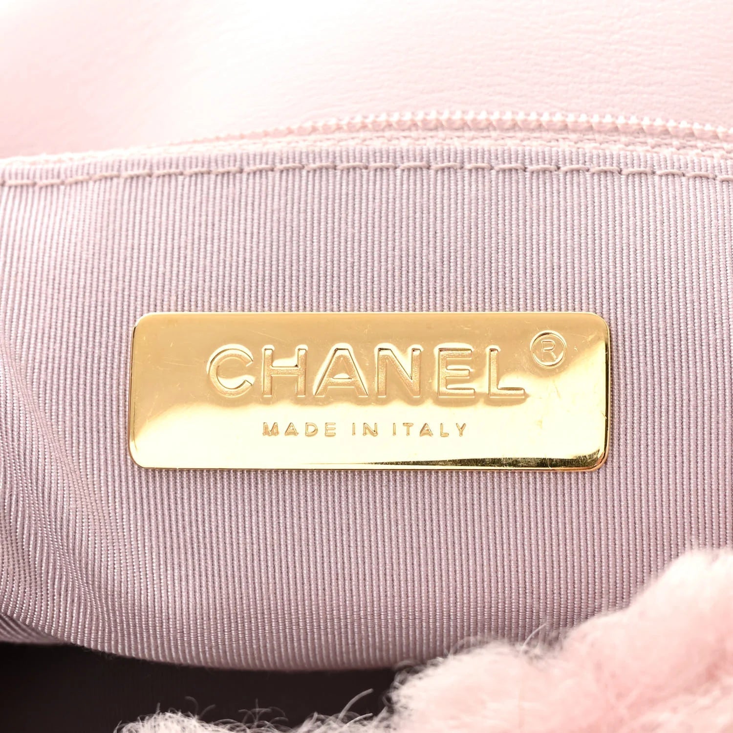 Shearling Sheepskin Medium  19 Flap Light Pink