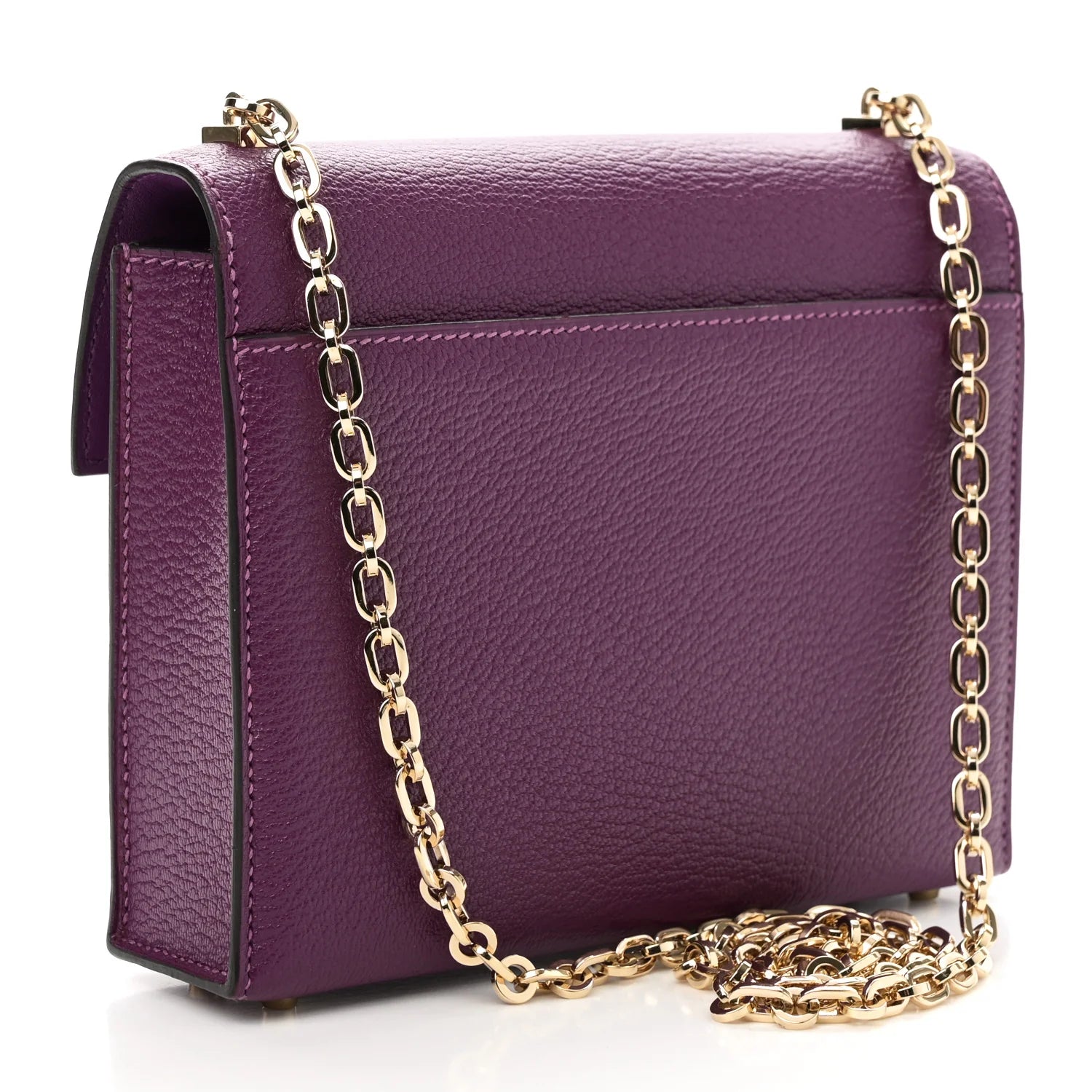 Chevre Mysore Mini Verrou Chaine Bag Anemone