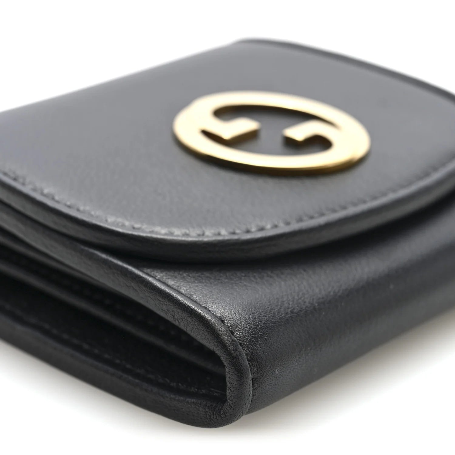 Roxy Calfskin Medium Blondie Chain Wallet Black