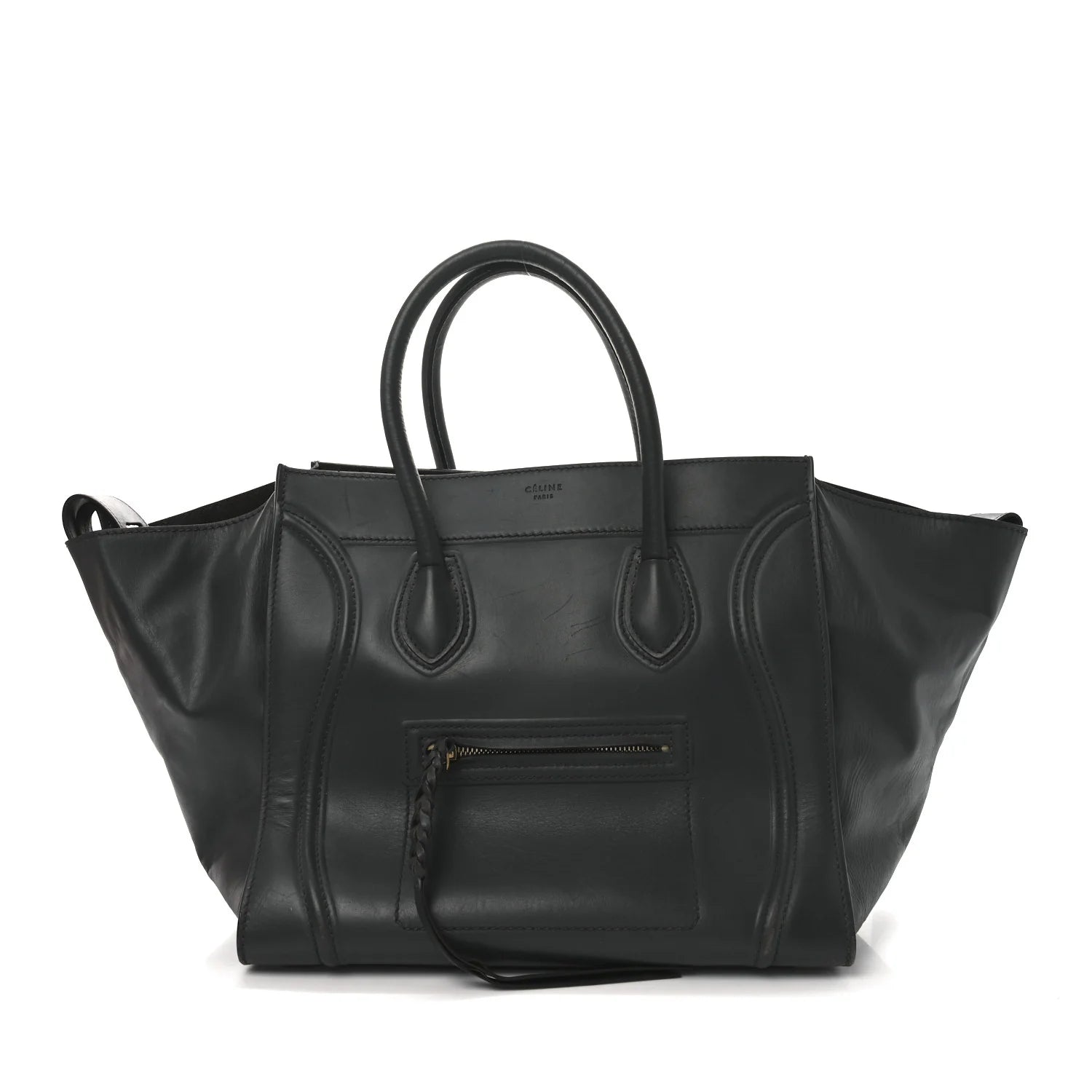 Supple Calfskin Medium Phantom Luggage Khaki