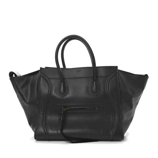 Supple Calfskin Medium Phantom Luggage Khaki