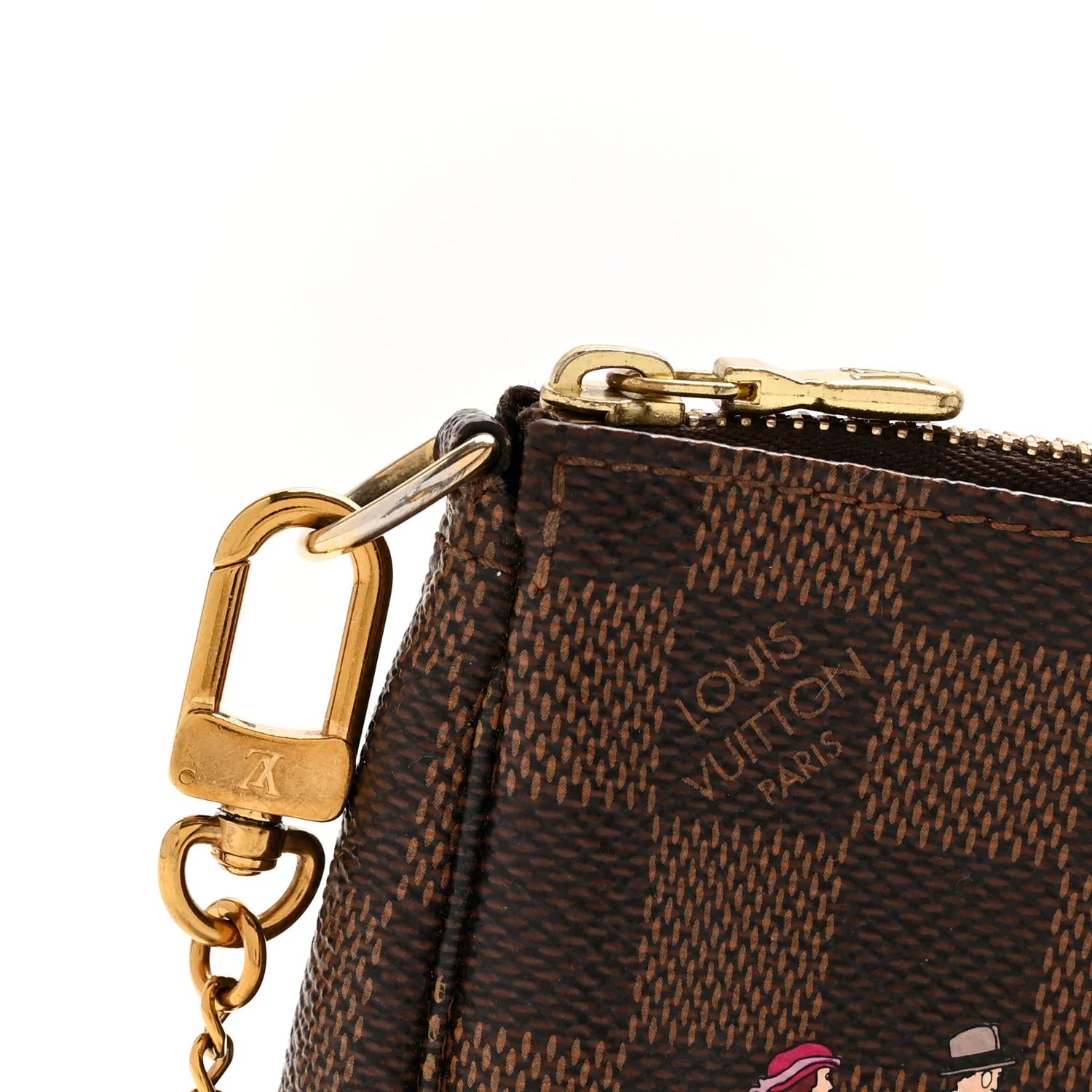 Damier Ebene 2016 Christmas Animation Mini Pochette Accessories