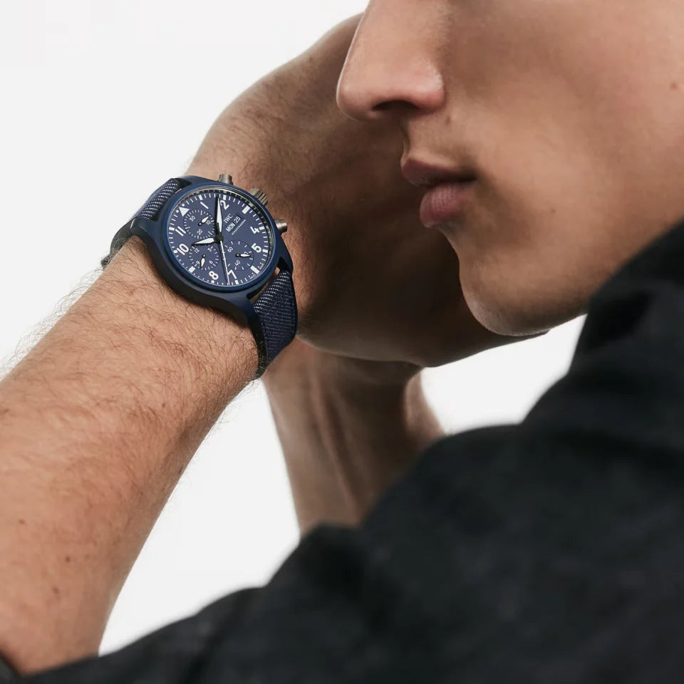 Unworn  Pilot’S Watch Chronograph 41 TOP GUN Oceana, Ceramic, Titanium, 41.9Mm, Ref# IW389404, Box and Papers