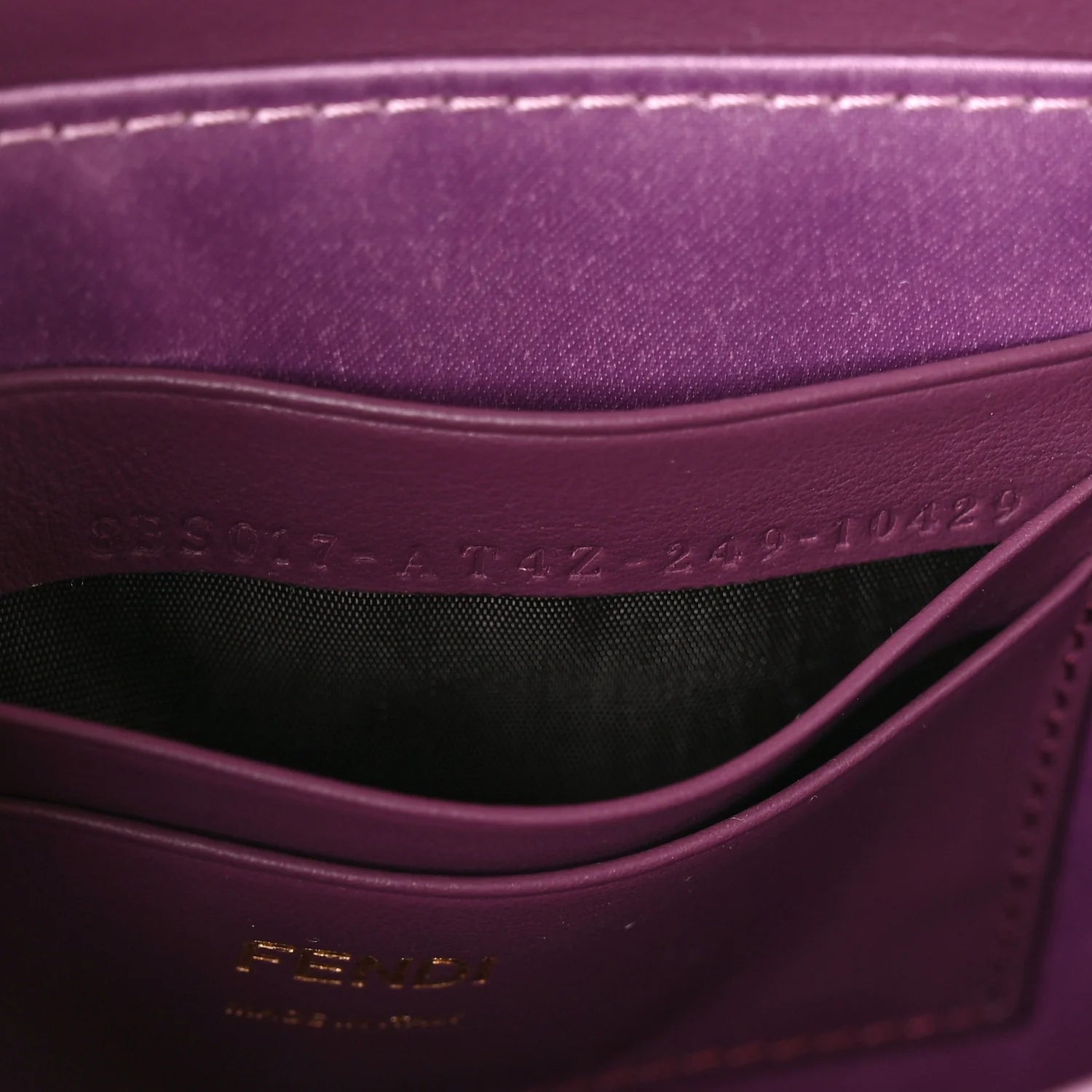 Ricamo Sequin Paillettes Vitello Grace FF Mini Baguette Rosa