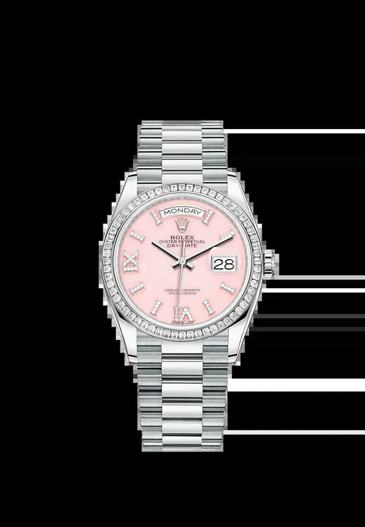 Day-Date, 36Mm, Platinum and Diamonds, Ref# 128396Tbr-0009