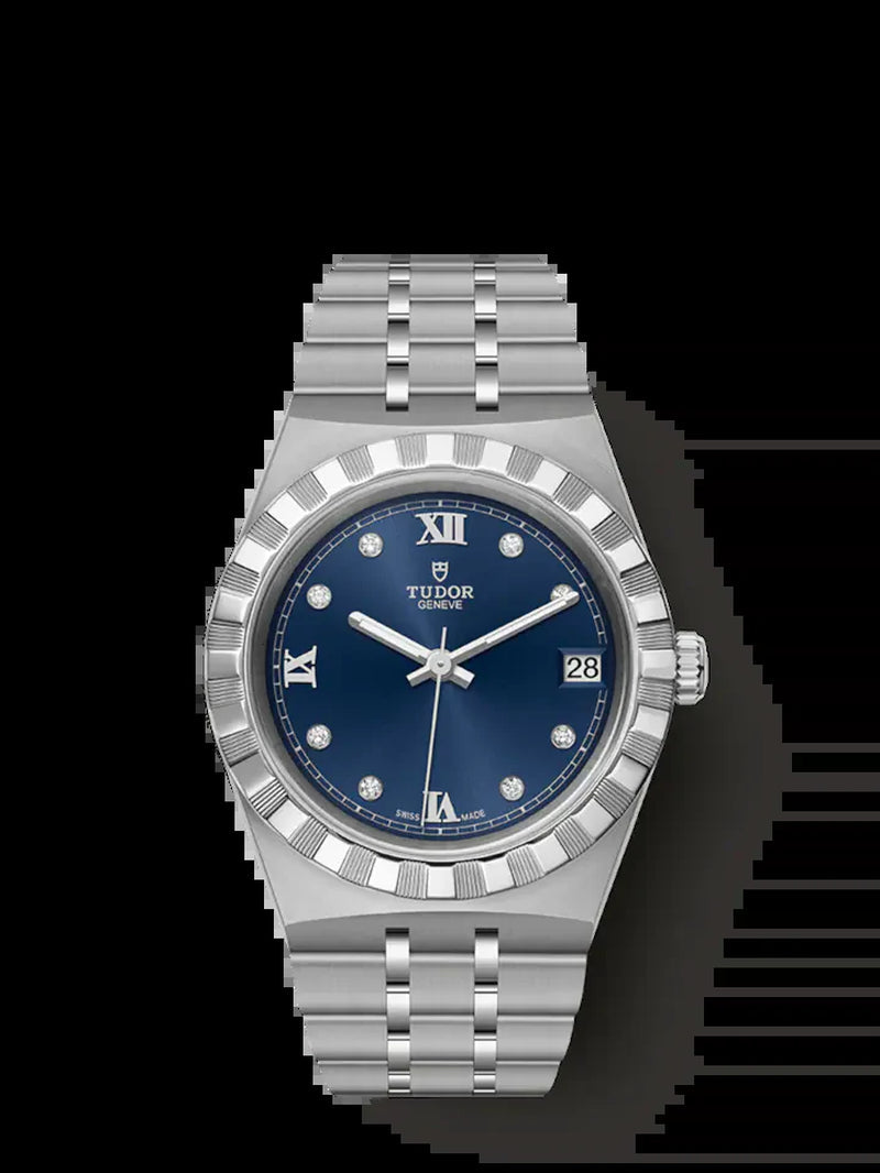 Royal, Stainless Steel and Diamond-Set, 34Mm, Ref# M28400-0007