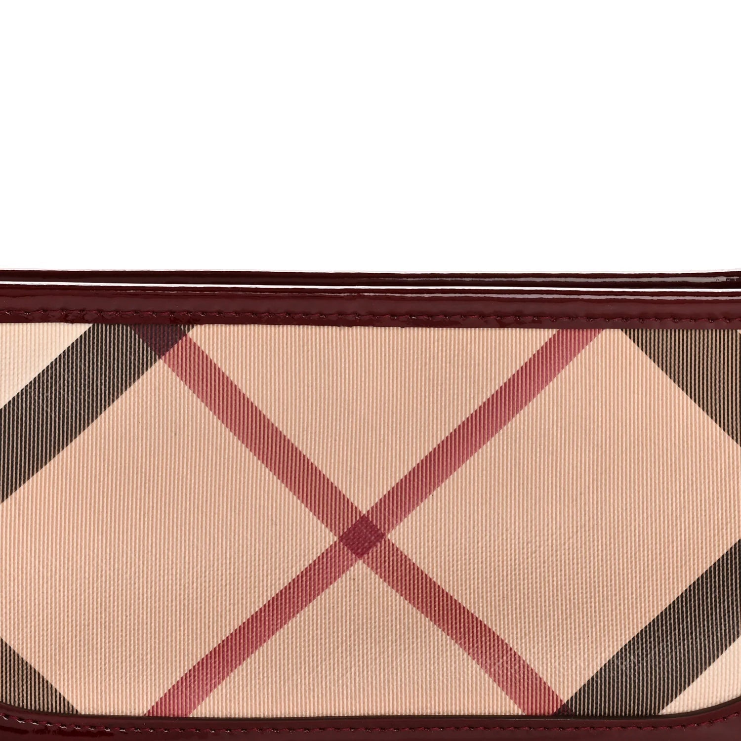 Patent Nova Check Newbury Dark Red