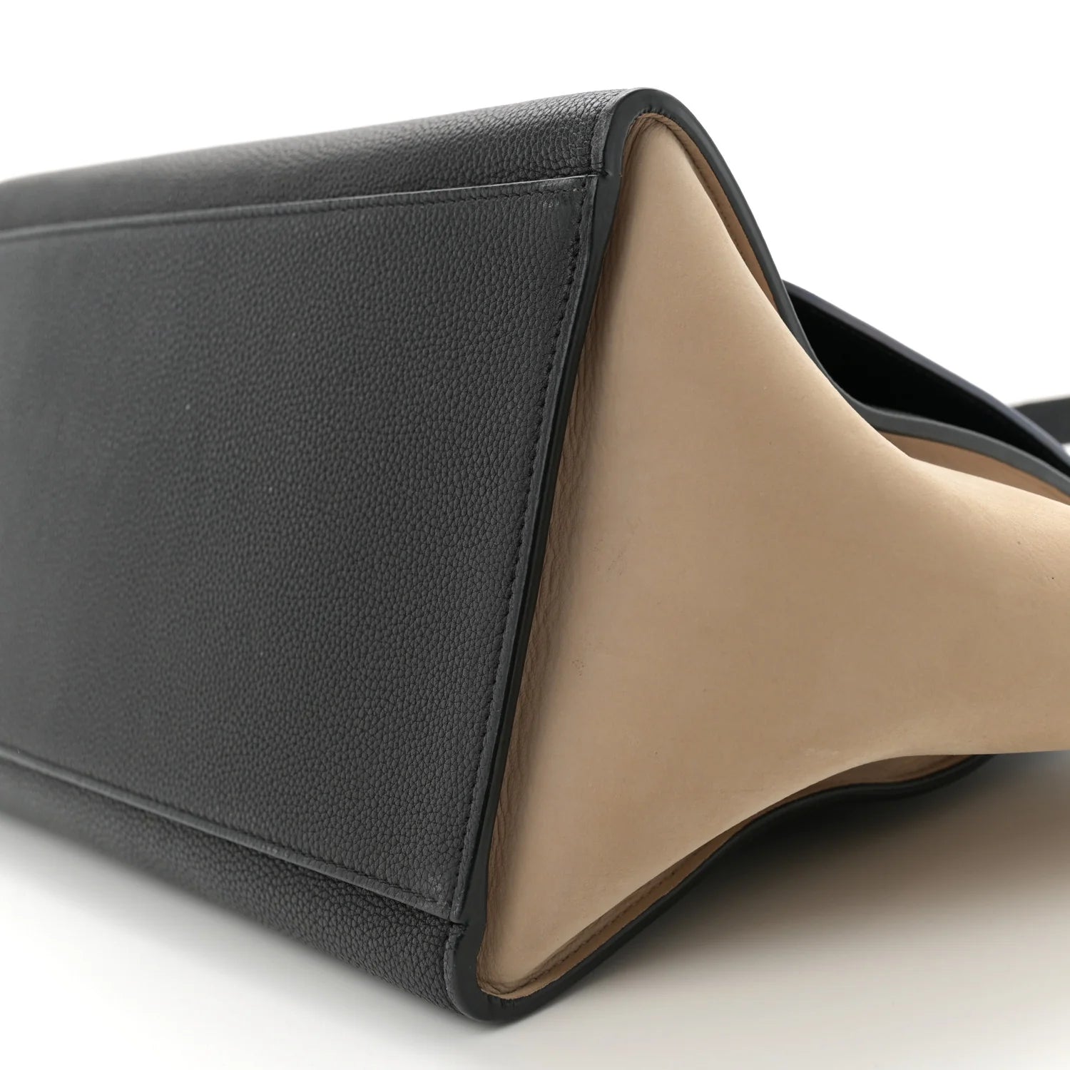 Smooth Calfskin Medium Tri-Color Trapeze Blue