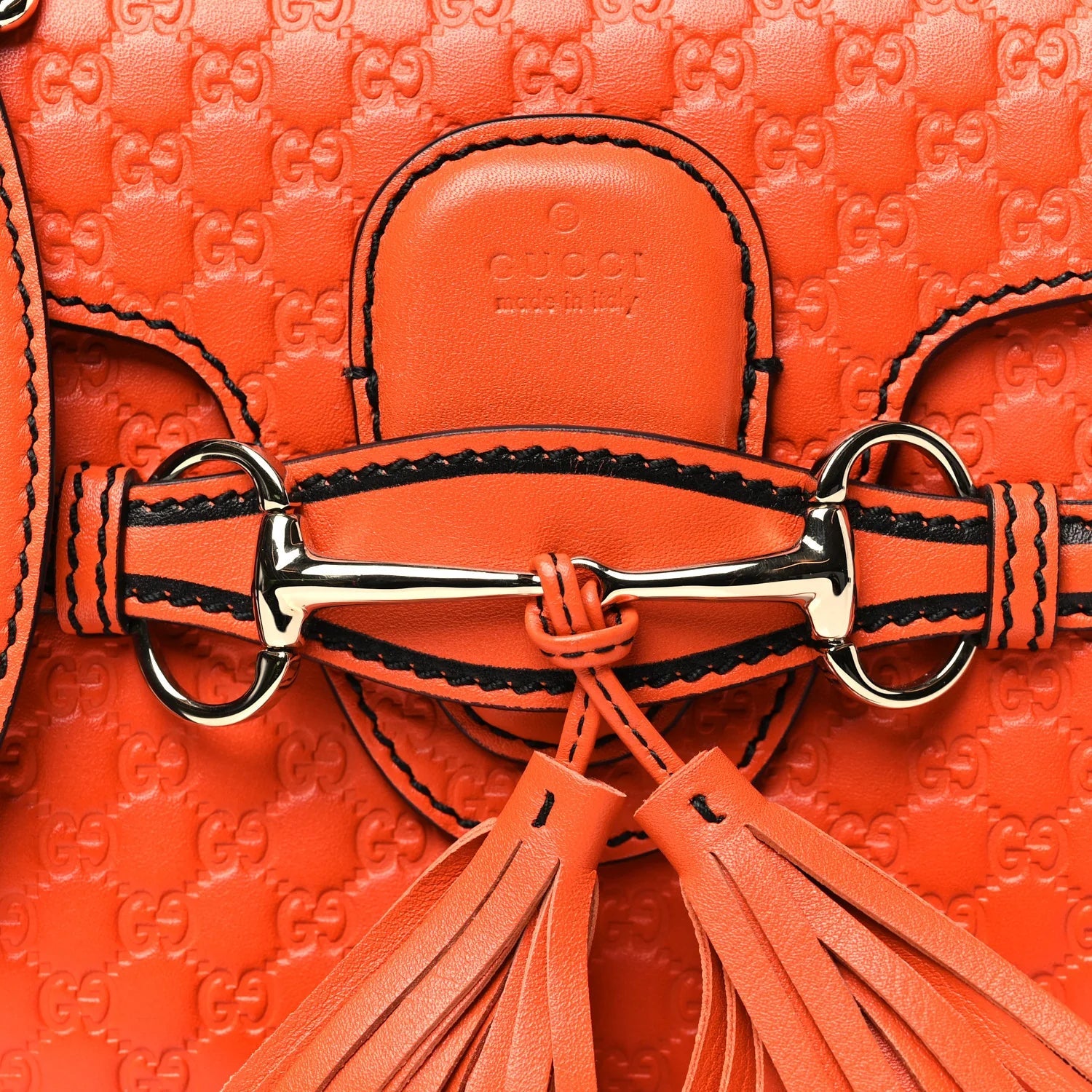 Soft Microssima Mini Emily Chain Shoulder Bag Sun Orange