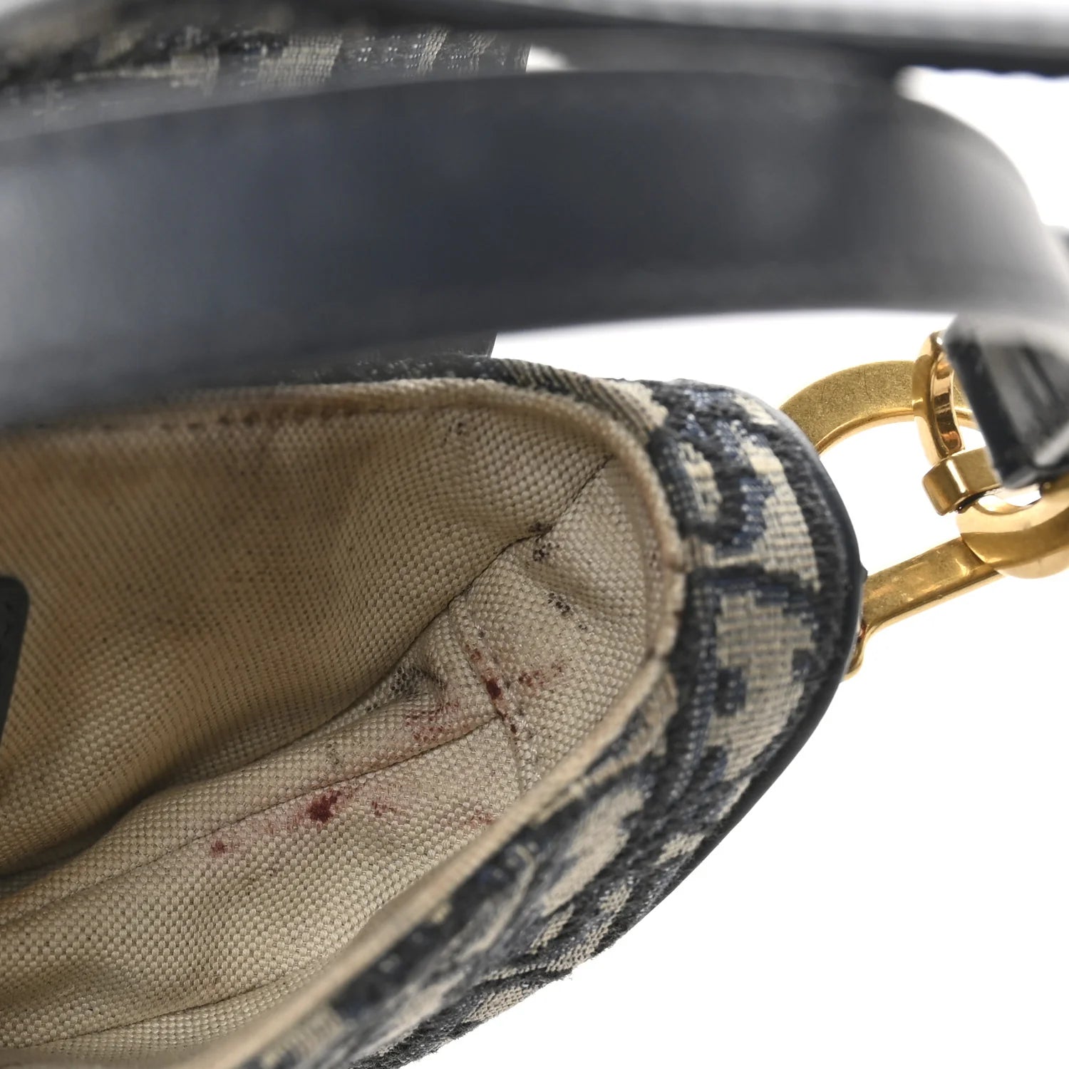 Oblique Mini Saddle Bag Blue