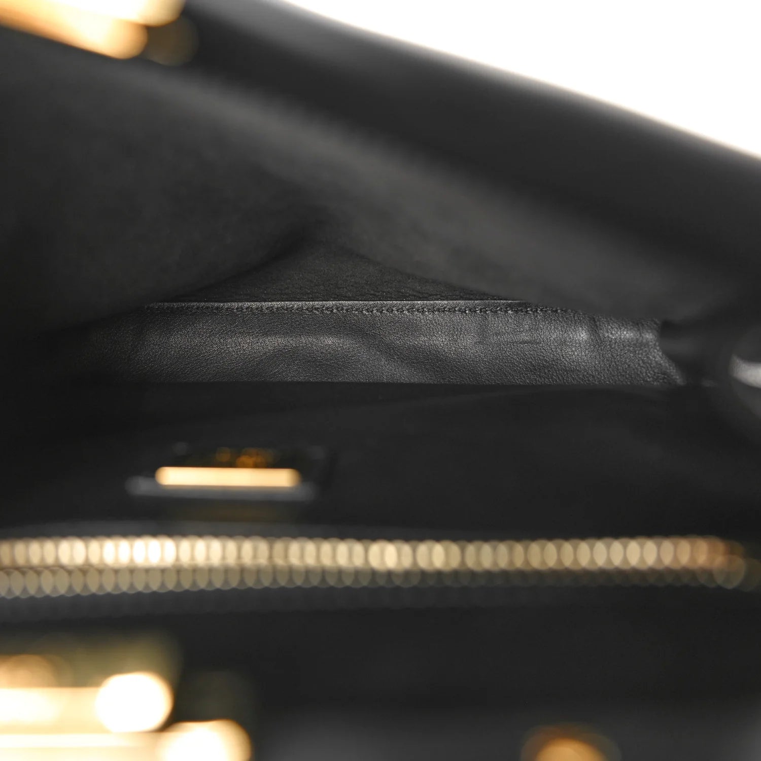 Vitello Seta Lace up Medium Peekaboo Iconic Satchel Black