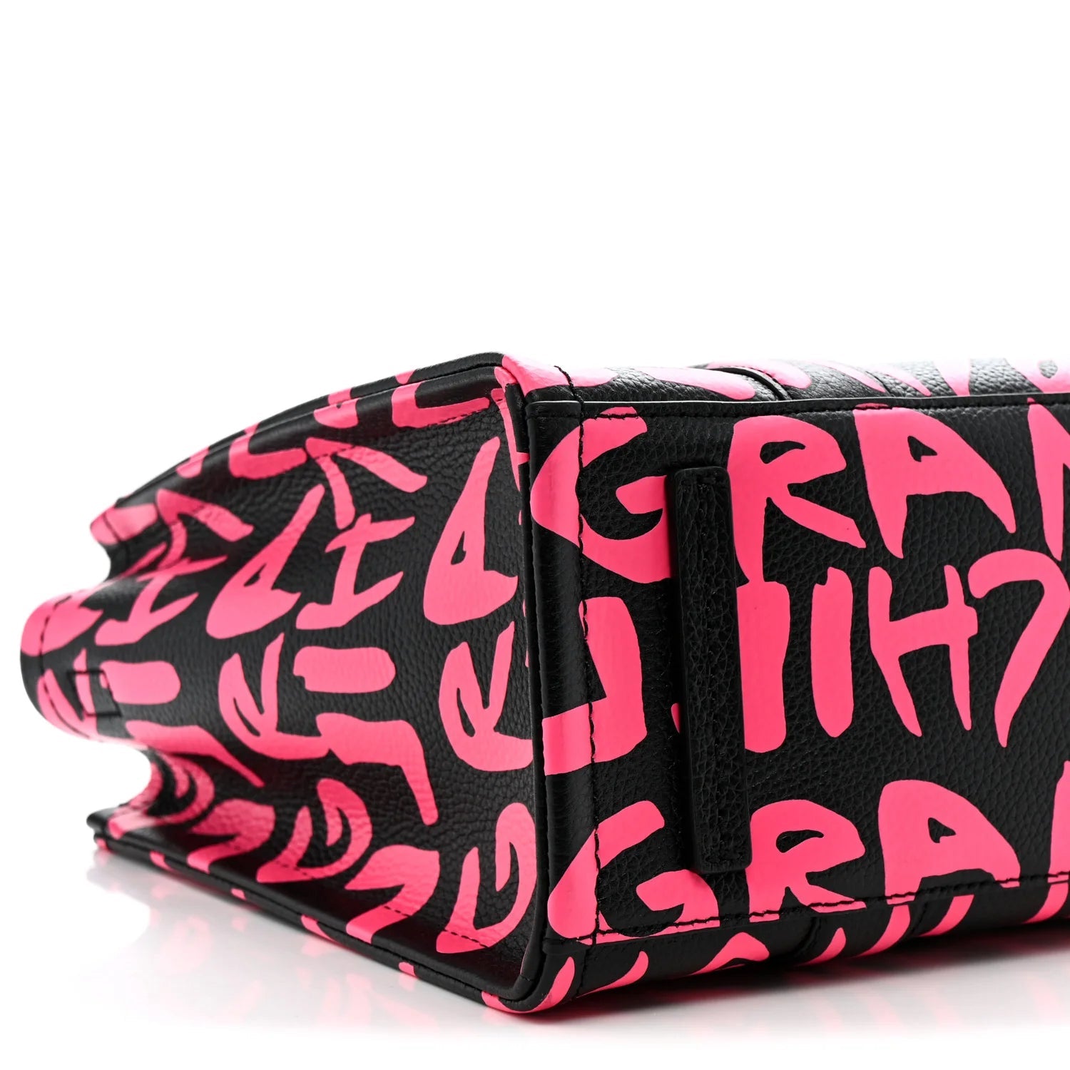 X STEPHEN SPROUSE Grained Calfskin Medium the Tote Bag Pink