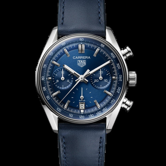 Unworn  Carrera Chronograph, Stainless Steel, 39Mm, Ref# CBS2212.FC6535, Box & Papers