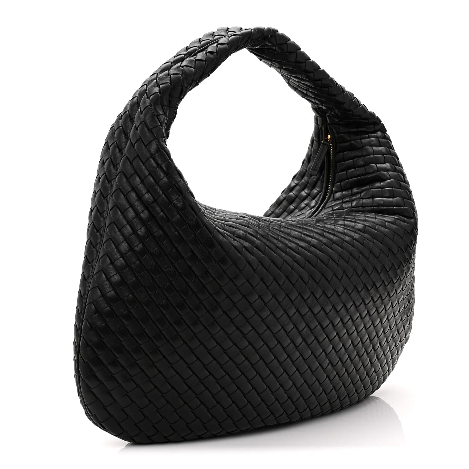 Supple Nappa Intrecciato Maxi Veneta Black