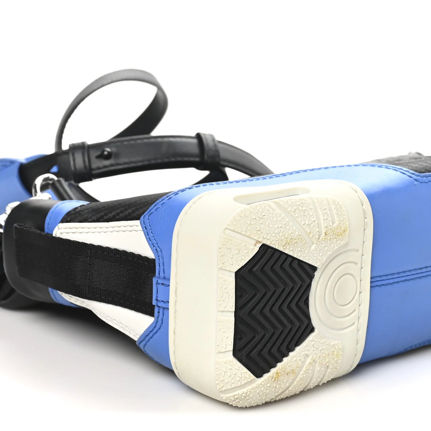 Perforated Calfskin Large Sneaker Sling Black Airforce