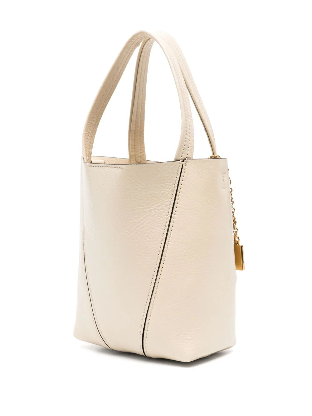 SPIN SMALL LEATHER TOTE