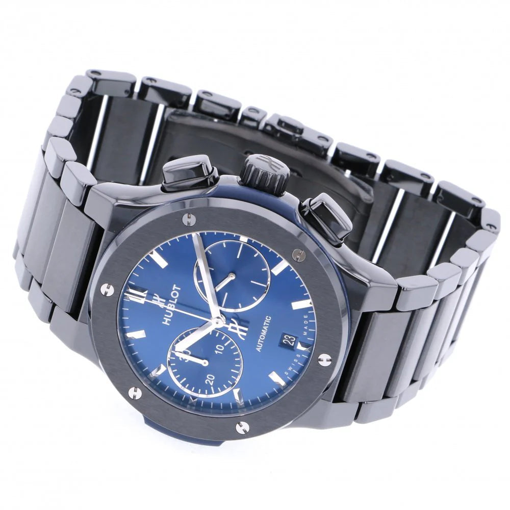 Classic Fusion Chronograph Automatic 45Mm Ceramic Blue, Ref# 520.CM.7170.CM