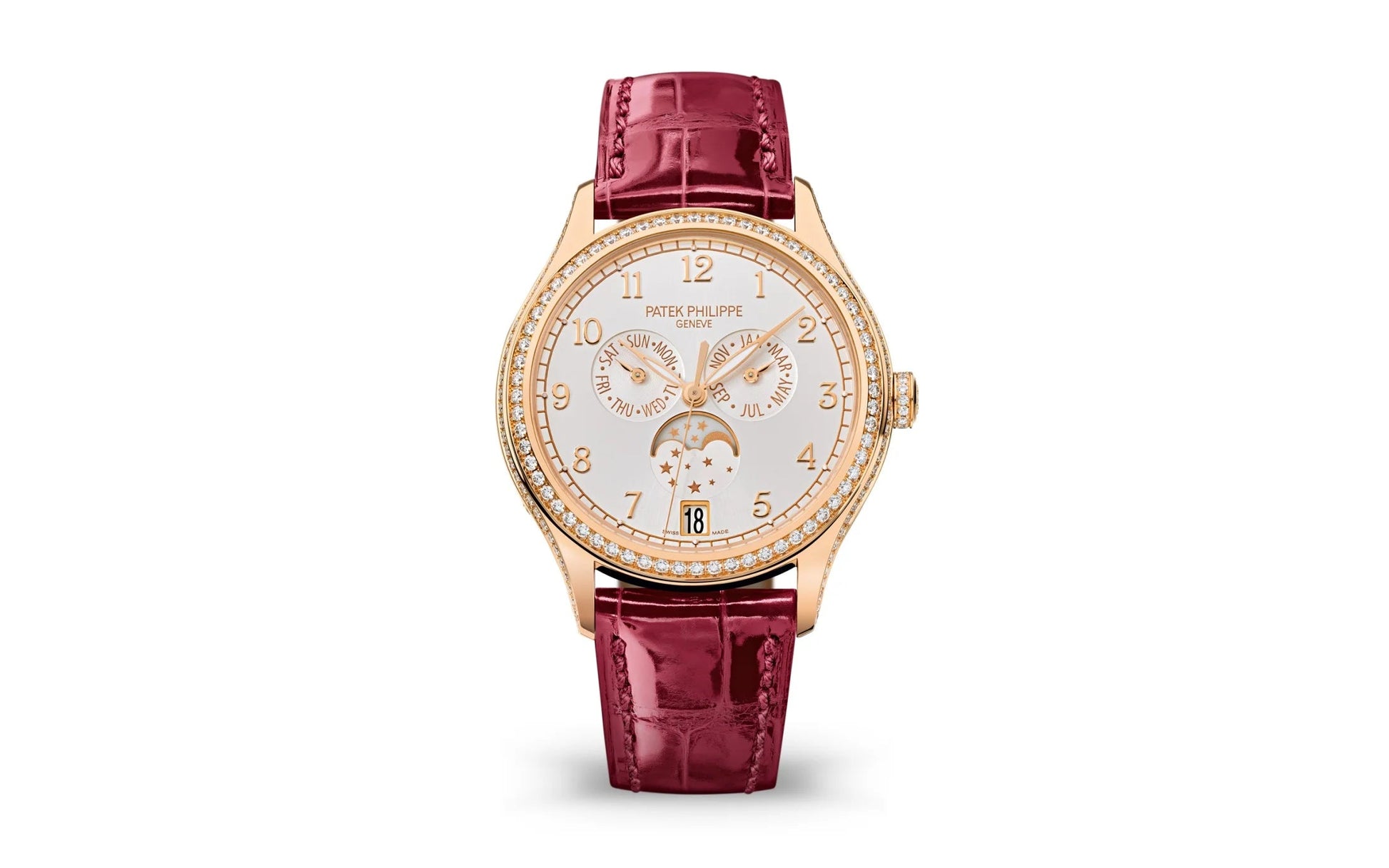 Complication, 18K Rose Gold Set with 155 Diamonds (~1.34 Ct), 38Mm, Annual Calendar Ref# 4947R-001