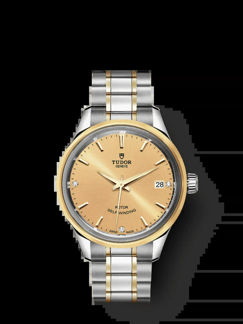 Style, Stainless Steel and Yellow Gold with Diamond-Set 34Mm, Ref# M12303-0004