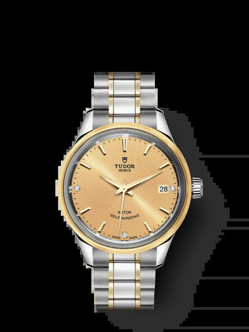 Style, Stainless Steel and Yellow Gold with Diamond-Set 34Mm, Ref# M12303-0004