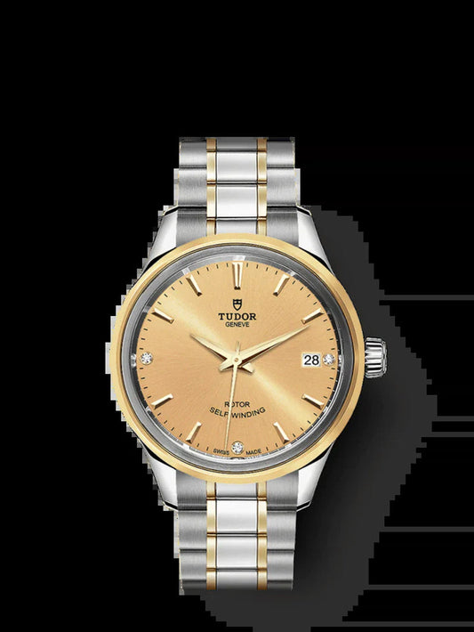 Style, Stainless Steel and Yellow Gold with Diamond-Set 34Mm, Ref# M12303-0004