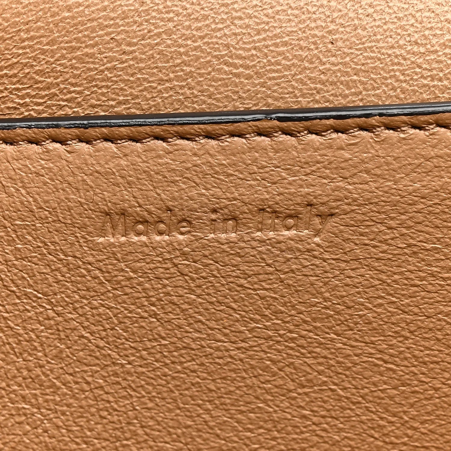 Shiny Smooth Calfskin Medium Frame Shoulder Bag Tan Optic White