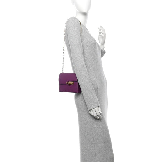 Chevre Mysore Mini Verrou Chaine Bag Anemone