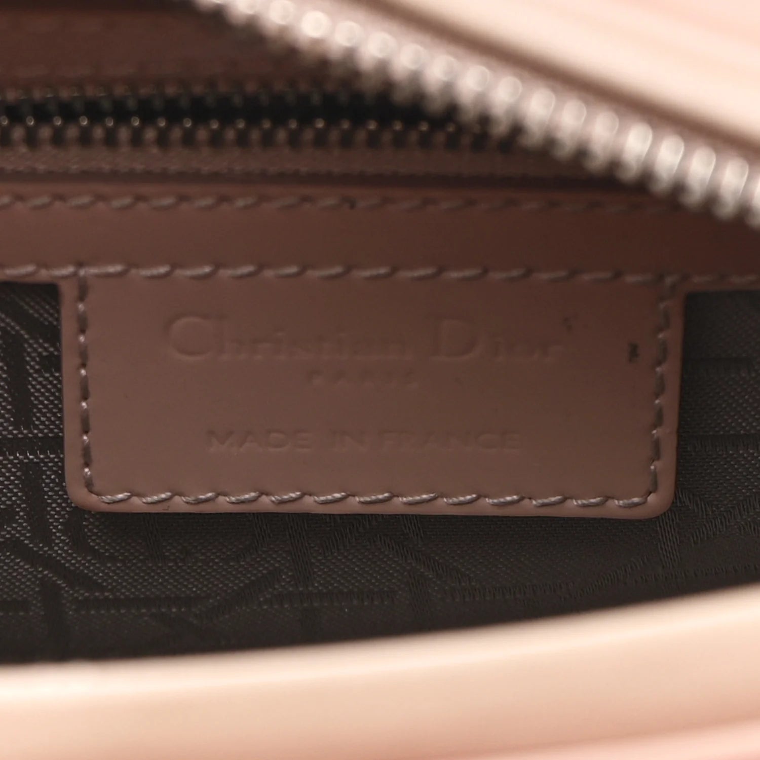 Patent Cannage Medium Lady Dior Rose Clair