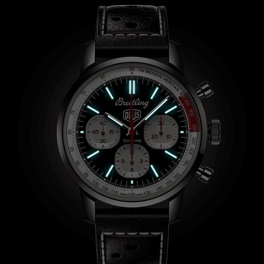 Unworn  Top Time B01 Deus Ref# AB01765A1B1X1, Box and Papers