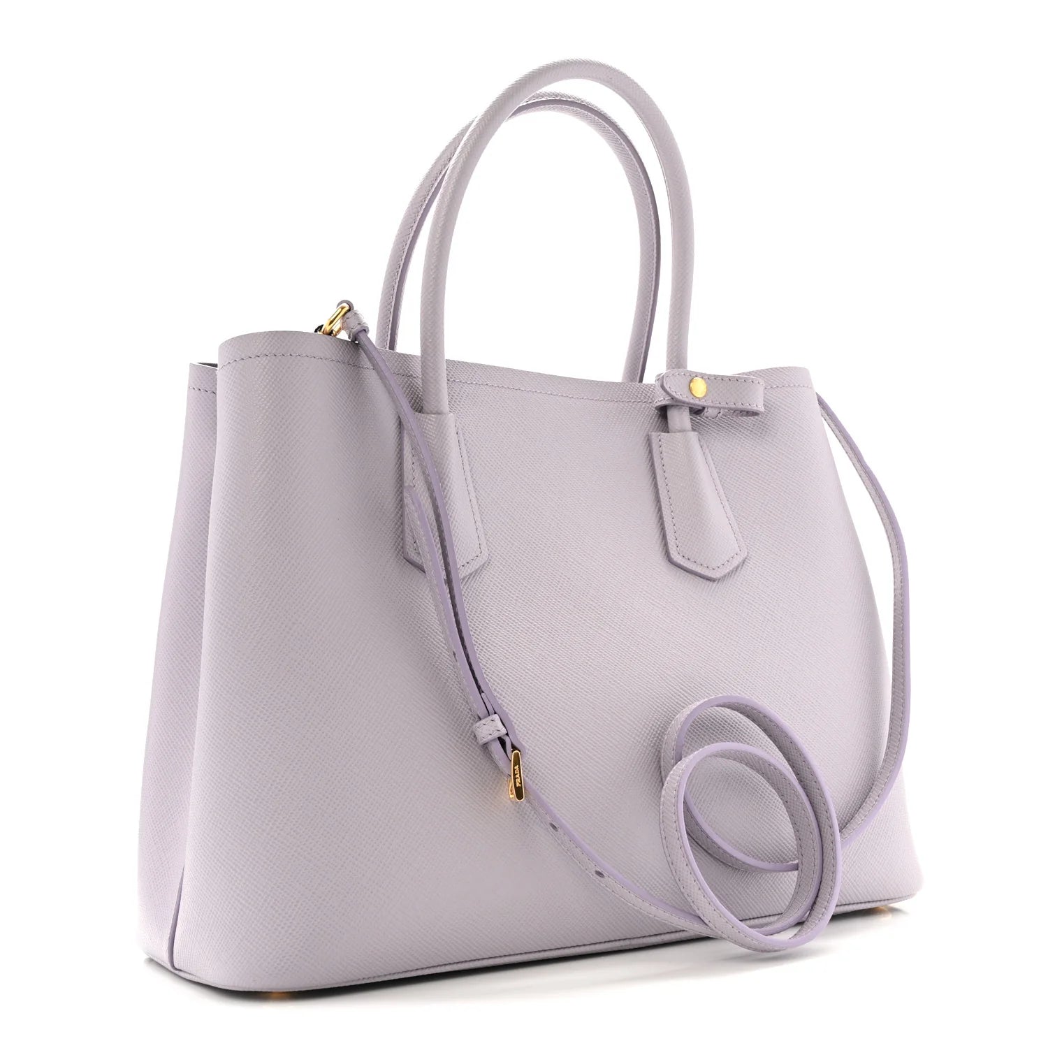 Saffiano Cuir Small Double Bag Glicine