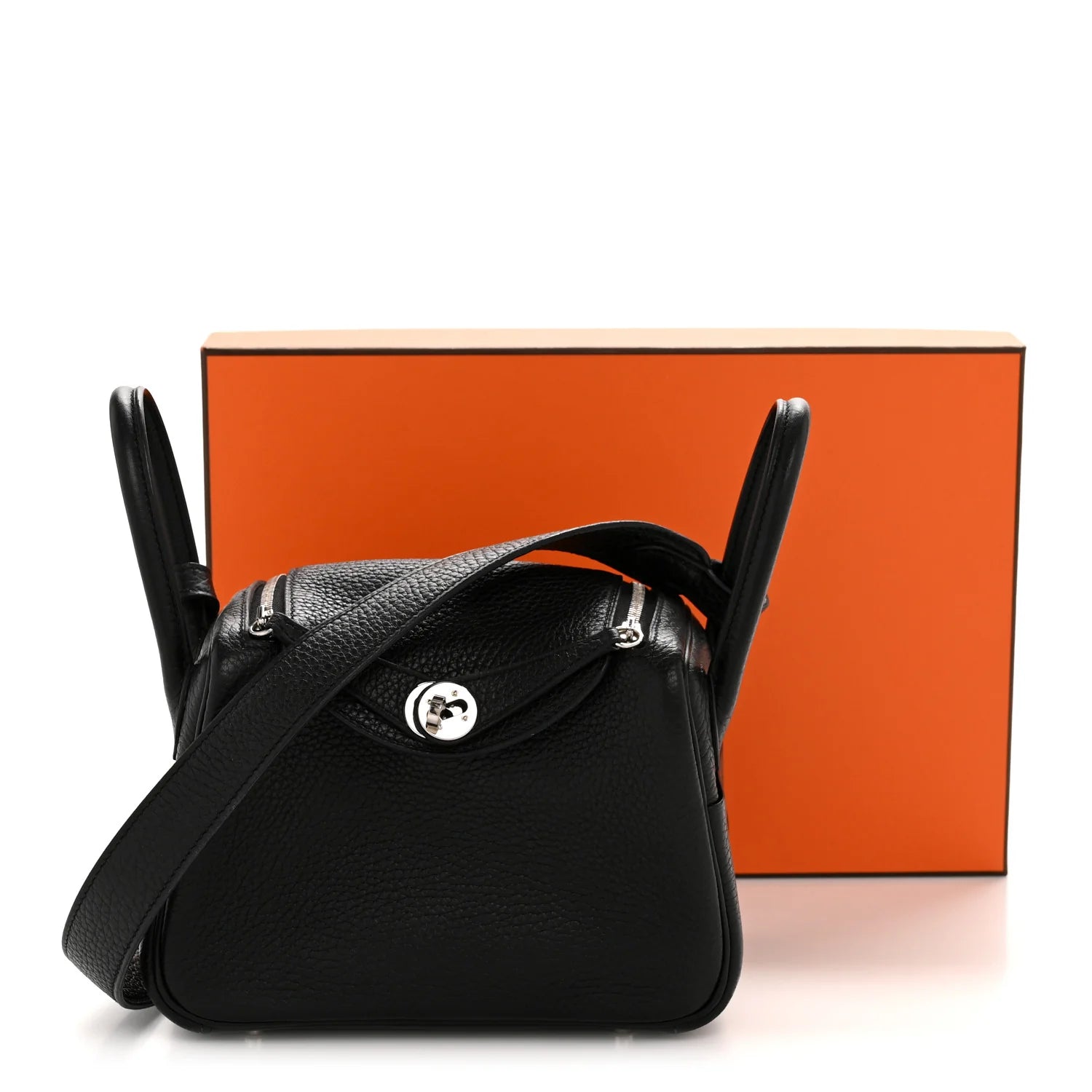 Taurillon Clemence Mini Lindy 20 Black