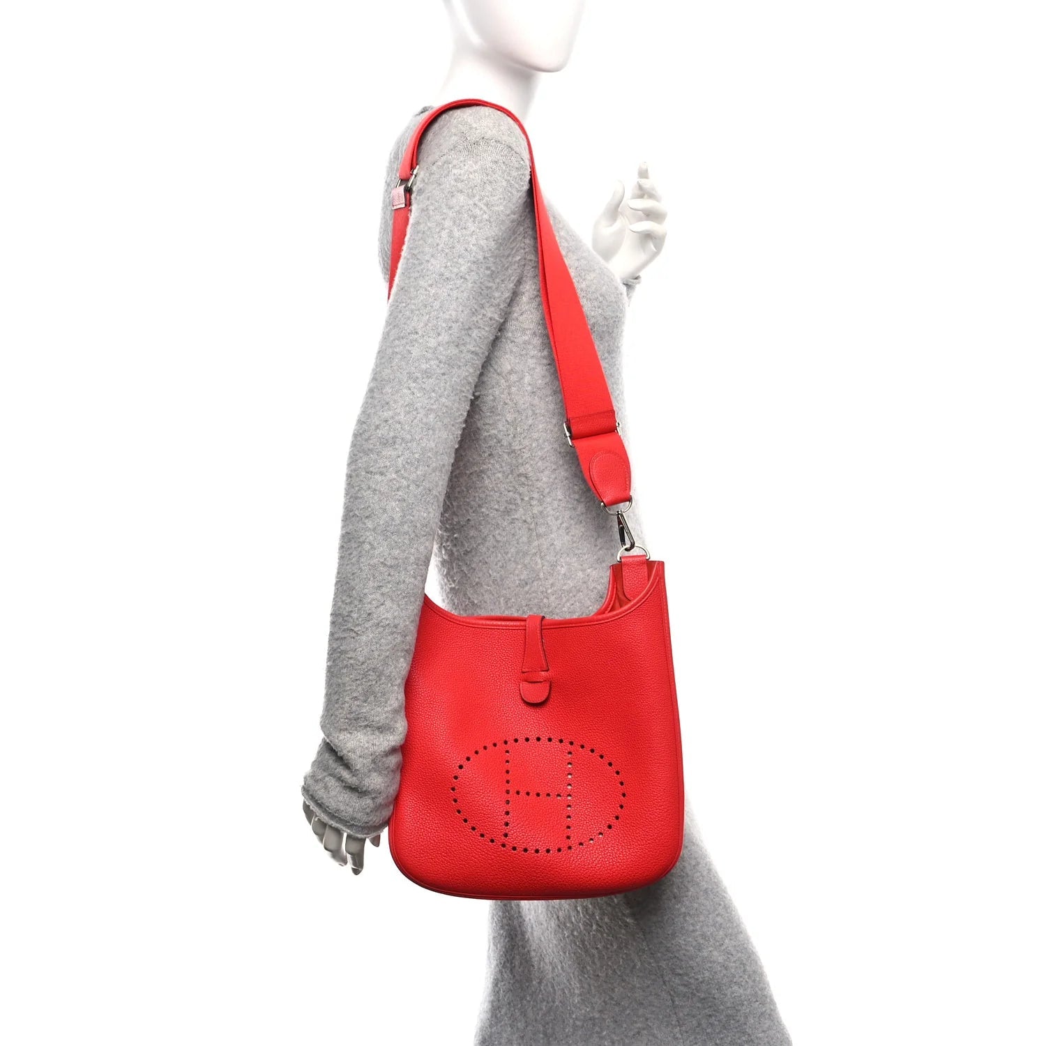 Taurillon Clemence EVELYNE III PM Rouge De Coeur