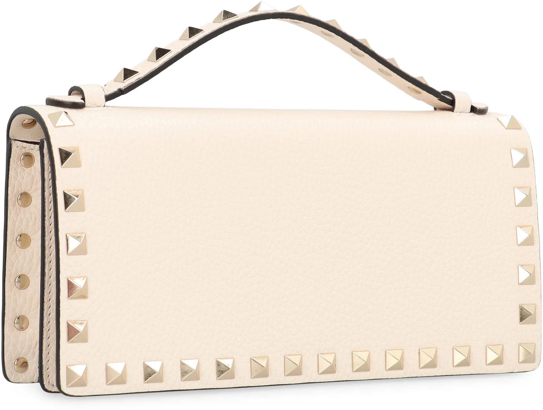 ROCKSTUD LEATHER WALLET on CHAIN