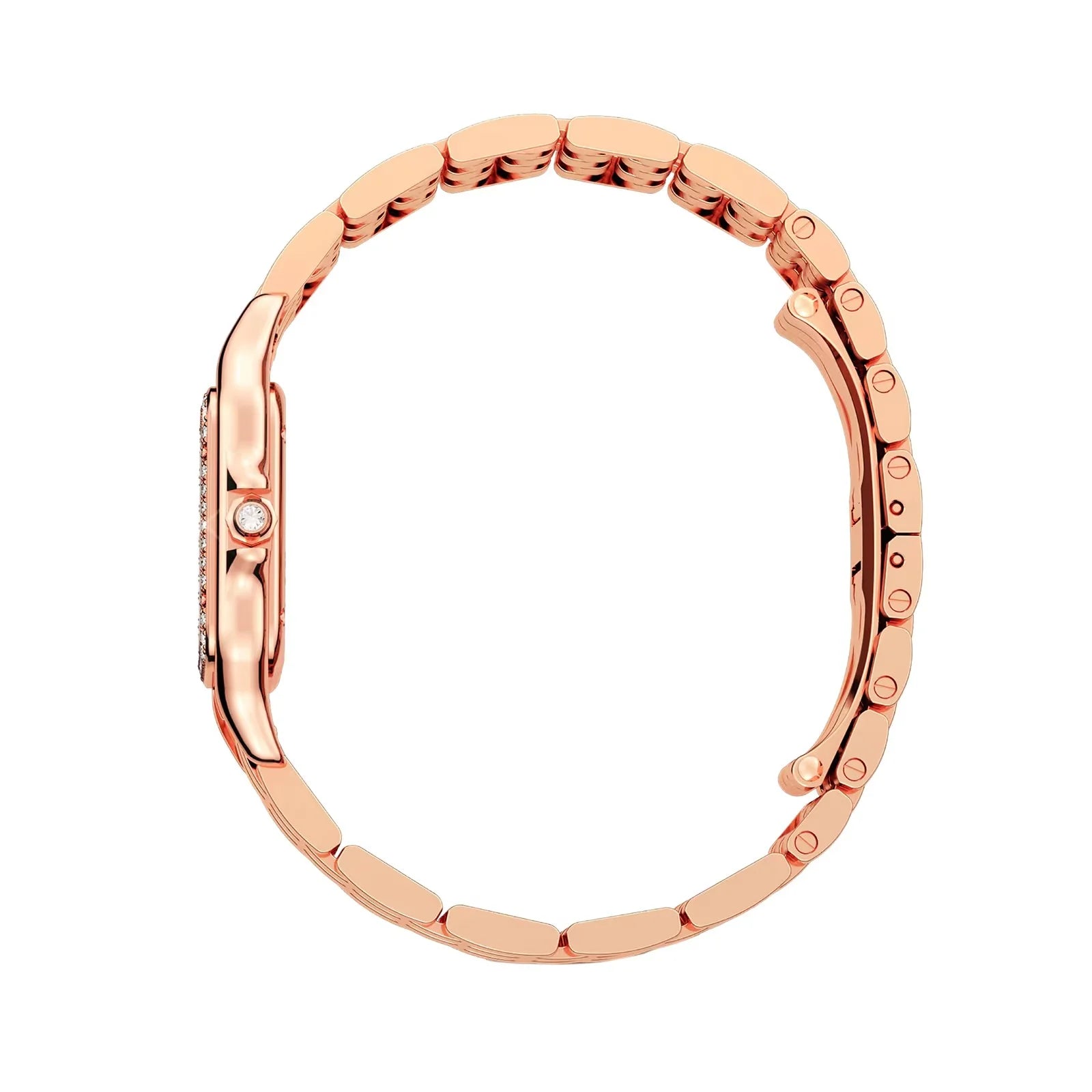 Unworn  Panthère De  Medium, 18K Rose Gold, Diamonds, 27Mm X 36Mm, Ref# WJPN0009, Box and Papers
