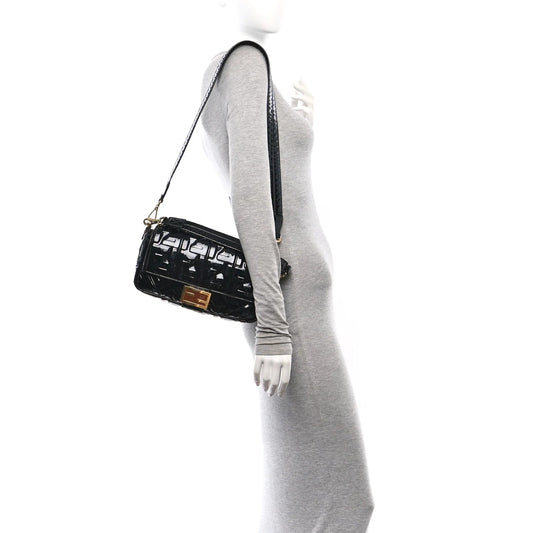 Patent FF 1974 Embossed Baguette Black
