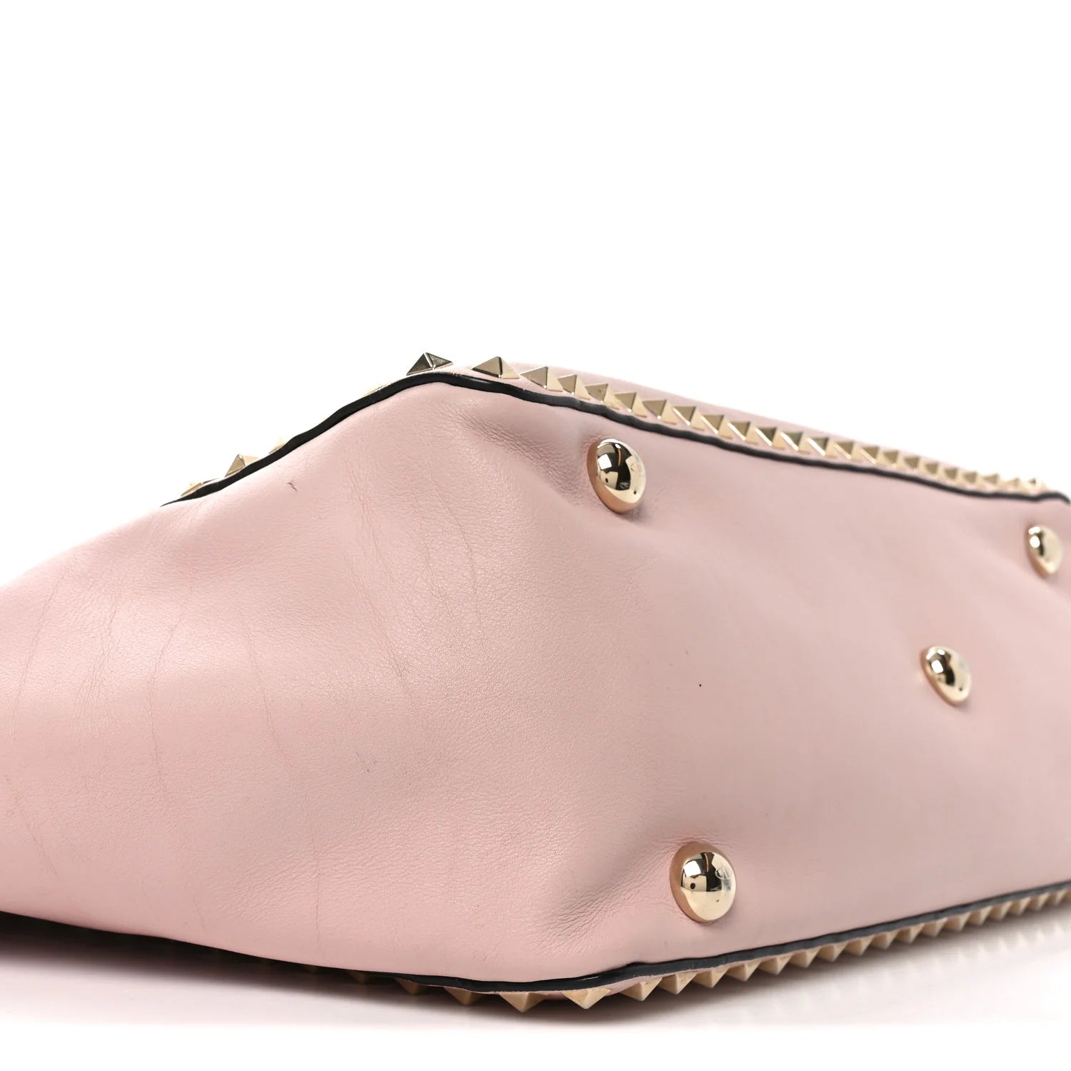 Vitello Medium Rockstud Tote Poudre