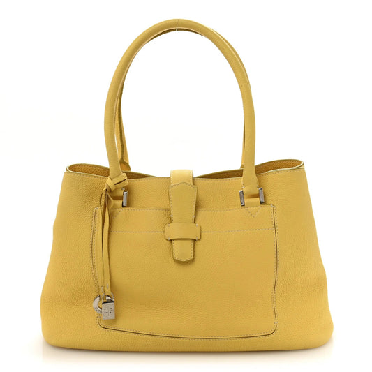 Grained Calfskin Bellevue Odessa Yellow