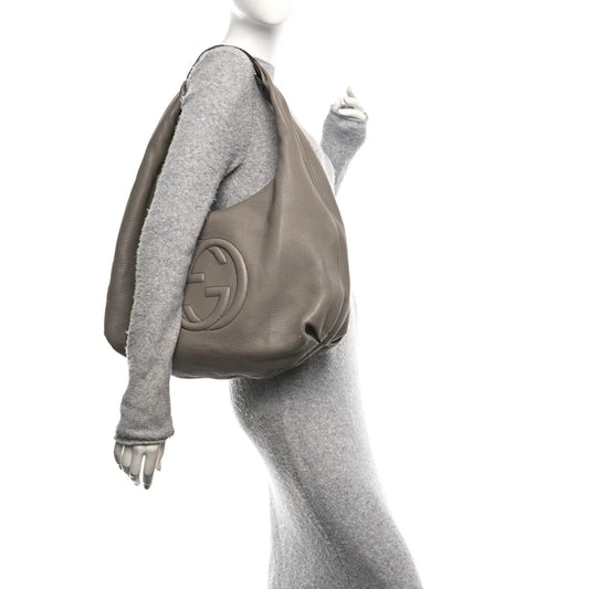 Pebbled Calfskin Large Soho Hobo New Fango